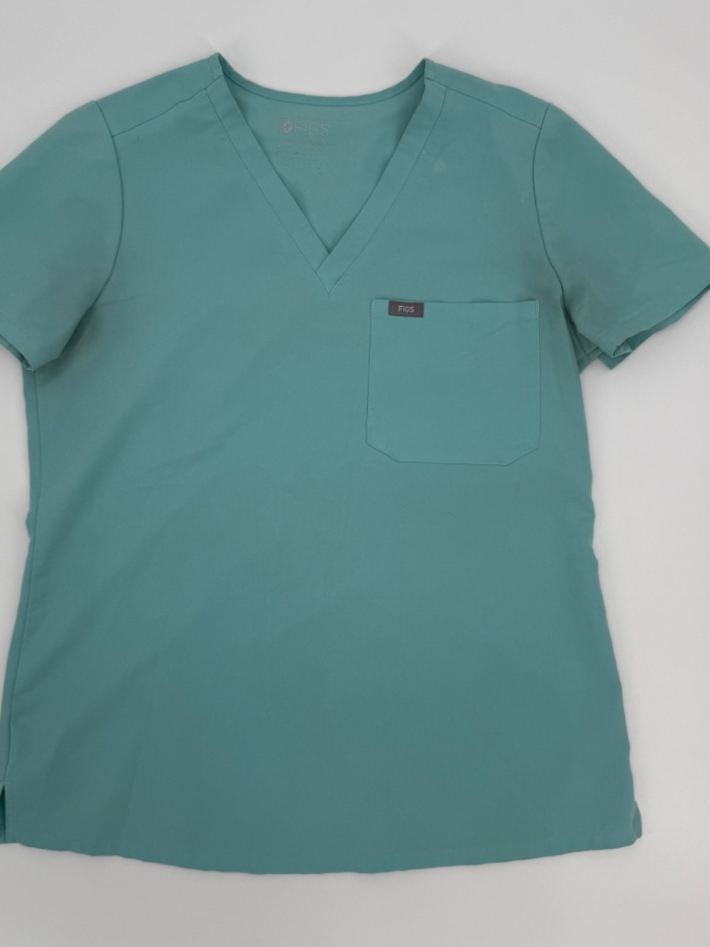 FIGS Technical Collection Scrub Set Teal V-Neck Top Jogger Pants Nurse Women S - Picture 2 of 10